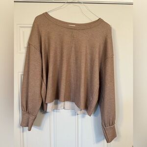 By the river, cozy life long sleeve relaxed fit sweatshirt. Size large.